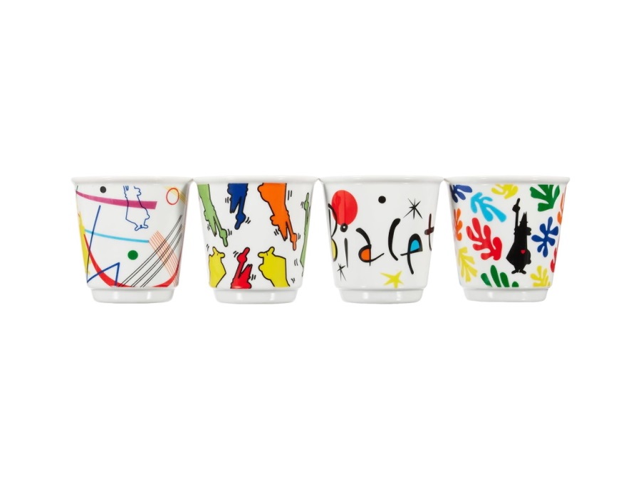 BIALETTI INDUSTRIE Set 4 bicchierini arte