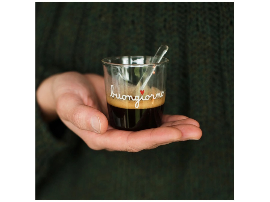 SIMPLE DAY LIVING & LIFESTYLE Set 4 bicchierini caffè Buongiorno