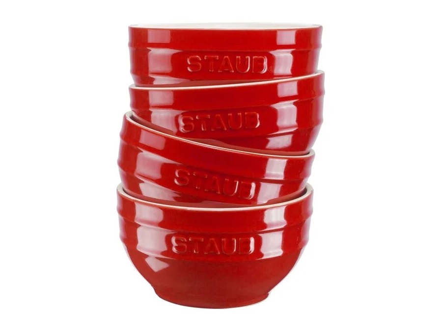 STAUB Set 4 ciotole Ø12 cm, ciliegia