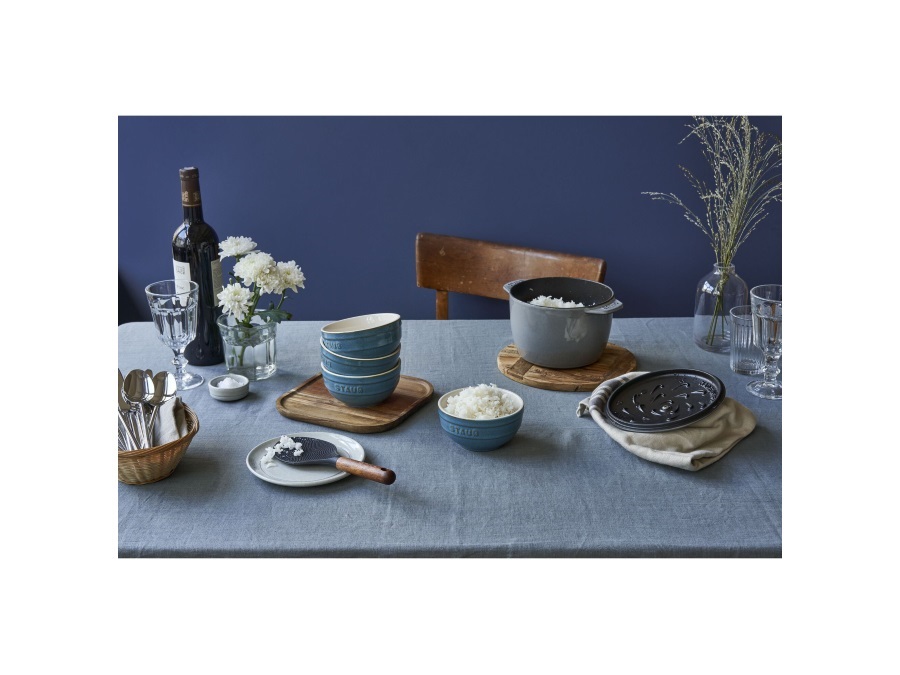 STAUB Set 4 ciotole Ø12 cm, turchese antico
