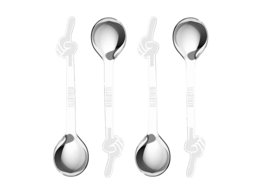 BIALETTI INDUSTRIE Set 4 Cucchiaini Omino