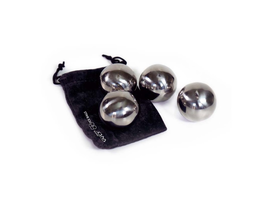 WD LIFESTYLE Set 4 sfere raffredda drink riutilizzabili in Acciaio inox