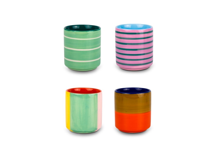 WD LIFESTYLE Set 4 tazzine da caffè 200 ml