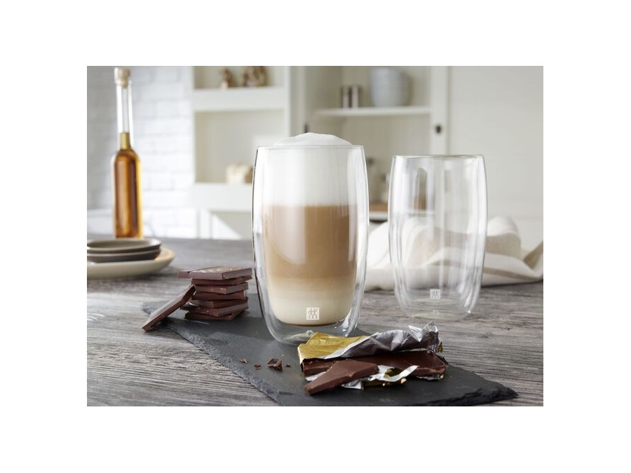 ZWILLING J.A.HENCKELS ITALIA Set di 2 bicchieri Latte Macchiato a doppia parete