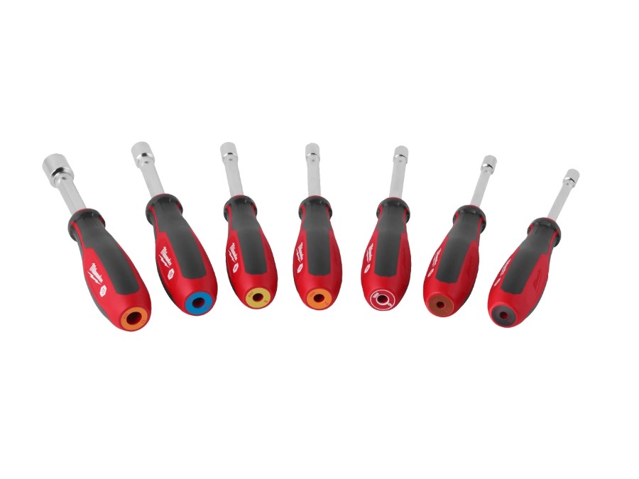 MILWAUKEE Set giraviti a bussola cavo magnetico - 7 pezzi