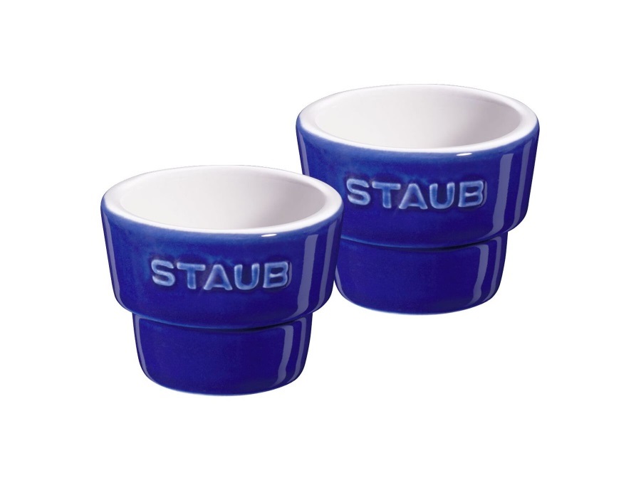 STAUB SET PORTA UOVA blu scuro- 2 PZ, CERAMICA