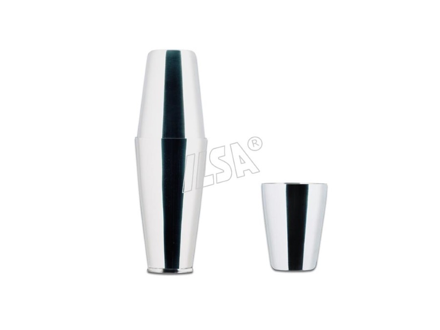 ILSA SHAKER IN ACCIAIO INOX 18/10 BOSTON ILSA CON BICCHIERE INOX 50 CL.