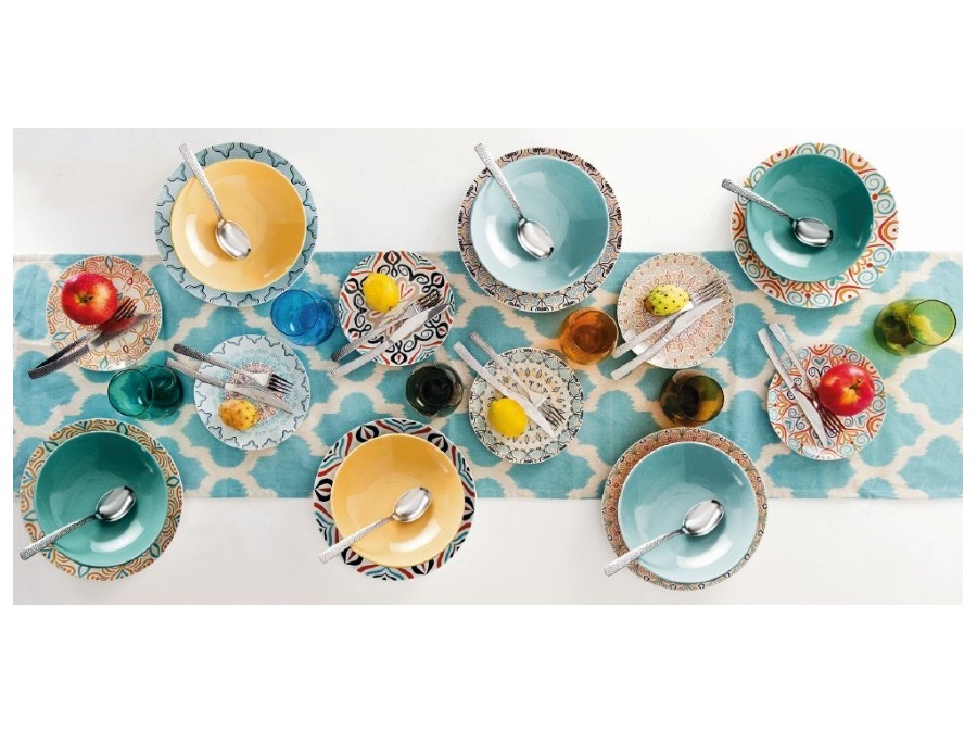 VILLA D'ESTE HOME TIVOLI Sharm, Servizio piatti 18 pezzi in porcellana e gres