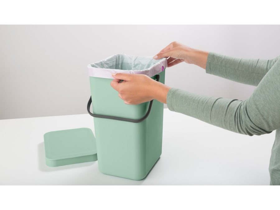 BRABANTIA sort & go Pattumiera - 12 lt - jade green