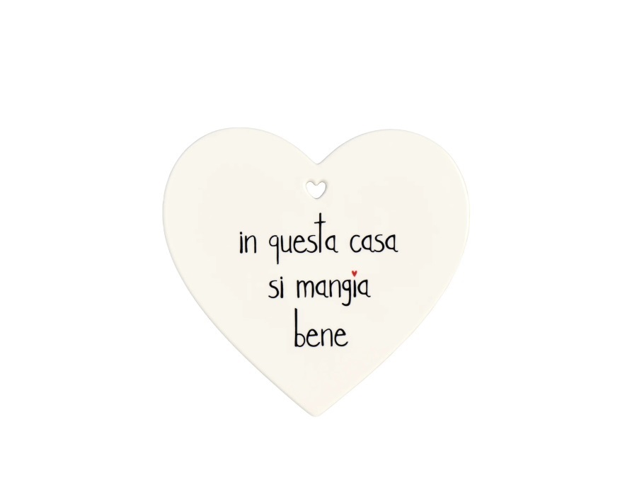 SIMPLE DAY LIVING & LIFESTYLE Sottopentola cuore In questa casa si mangia bene