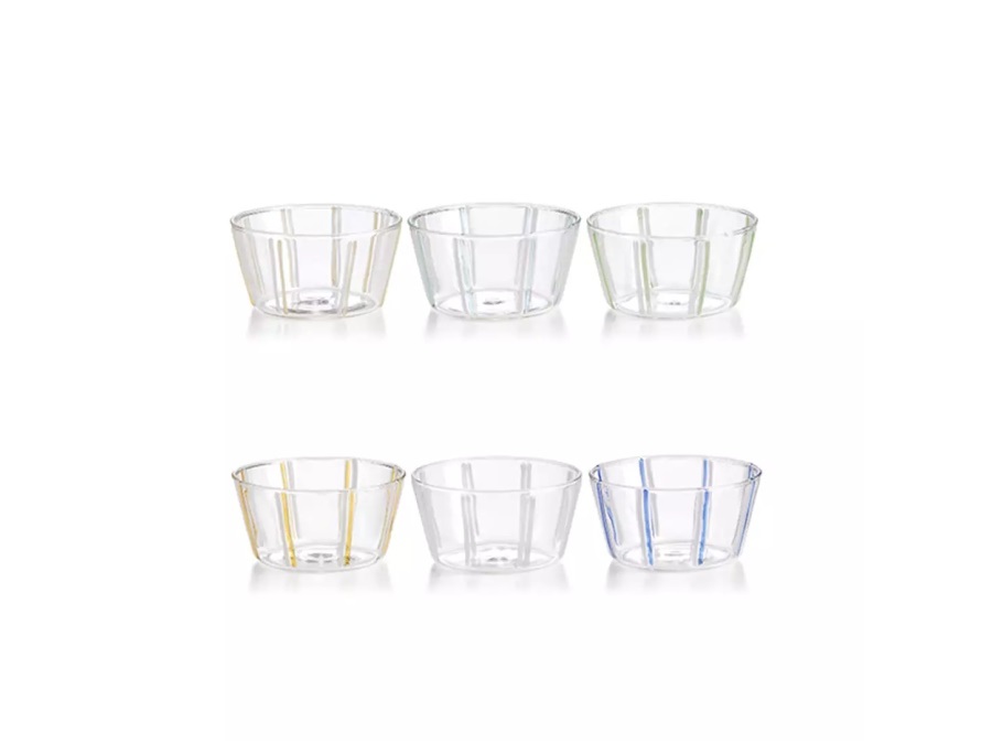 IVV Soul set 6 coppette colori assortiti in vetro borosilicato