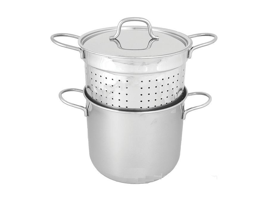 MONTINI GUERINO S.N.C. Spaghettiera con coperchio e cestello, inox 16 cm