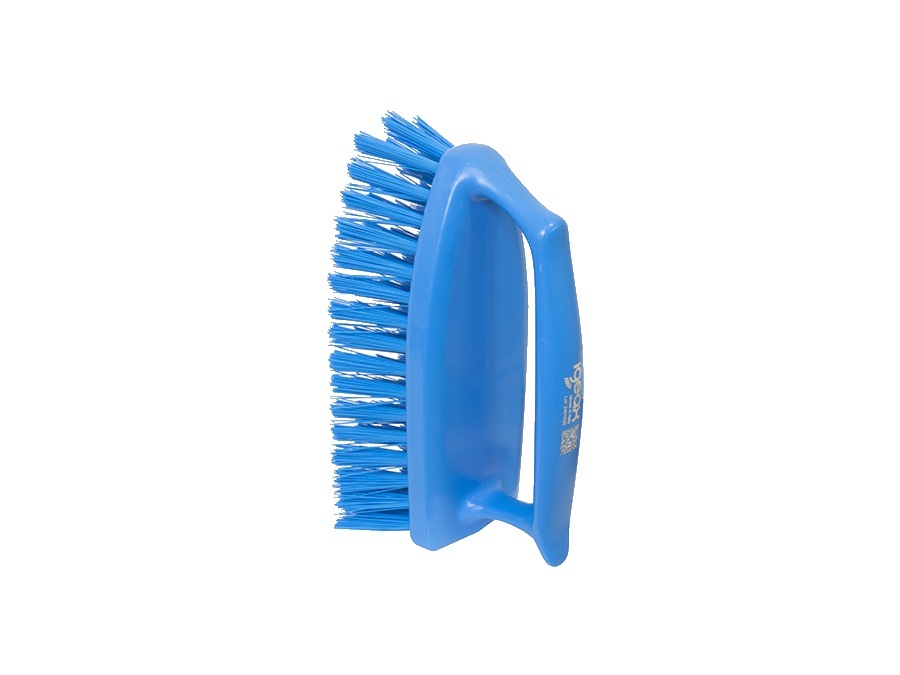 IGEAX Spazzola con impugnatura a sostegno verticale - Blu - Setola dura