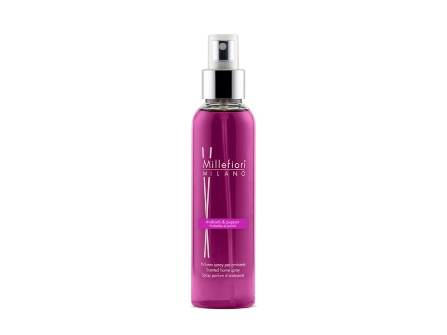 MILLEFIORI SPRAY AMBIENTE 150ML LINEA NATURAL - rhubarb & pepper