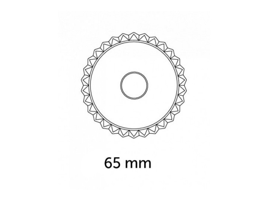 MARCATO Stampino per ravioli circolare con bordi zig zag 65 mm