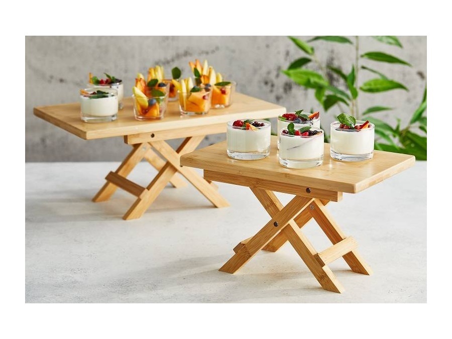 LEONE Stand buffet bamboo - 24x40x18 cm