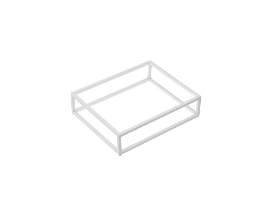 LEONE Stand per buffet bianco in metallo - GN 1/2 32,5x26,5x8 cm