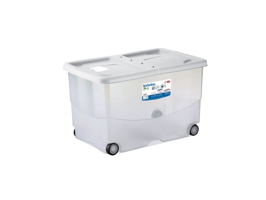 STEFANPLAST S.P.A. Stefanbox Vasco, Contenitore multiuso bianco - 57 Lt