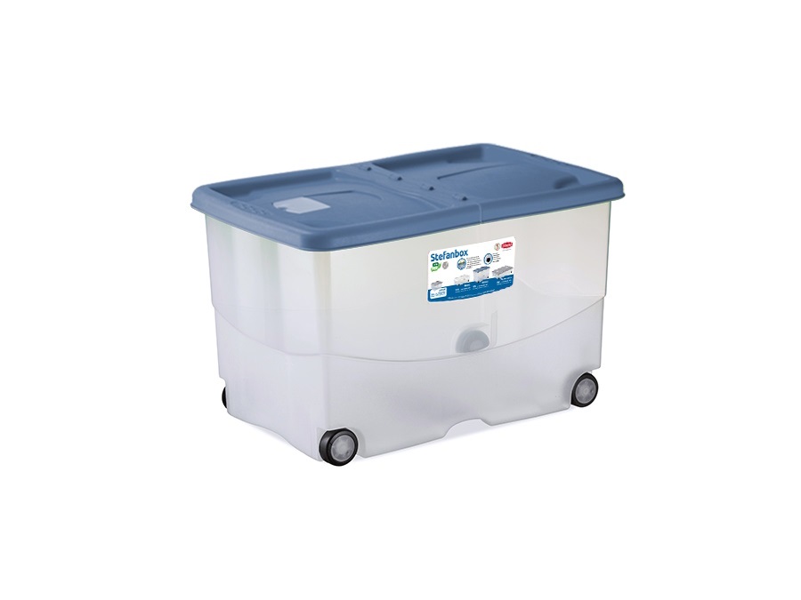 STEFANPLAST S.P.A. Stefanbox Vasco, Contenitore multiuso Palace blue - 57 Lt