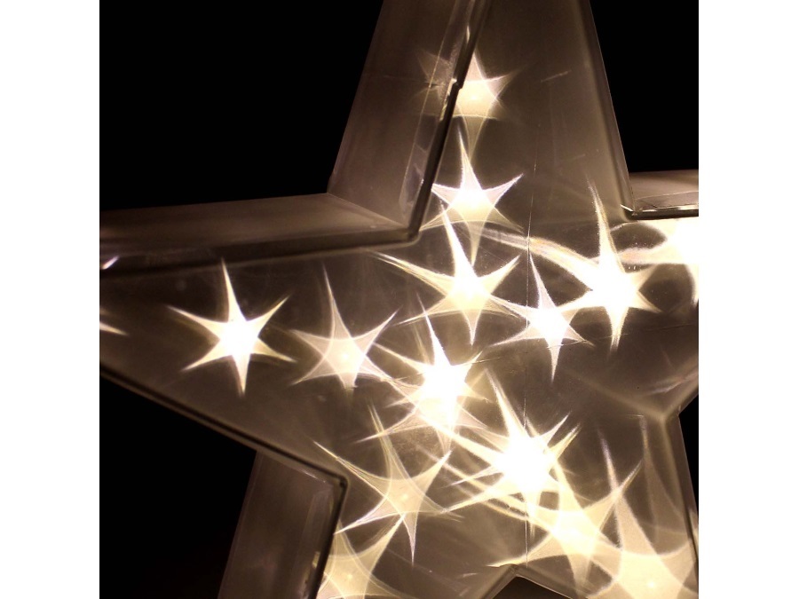 KAEMINGK Stella luminosa a LED in PVC, effetto olografico, 50X10X50 CM Kaemingk