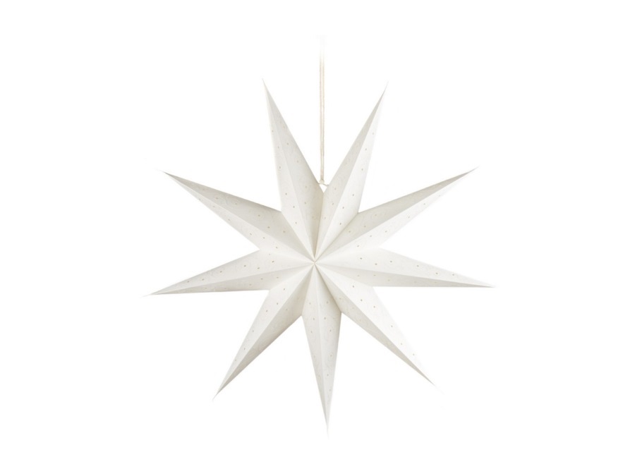 L'OCA NERA Stelle d'incanto, stella grande bianco ø60x60h cm