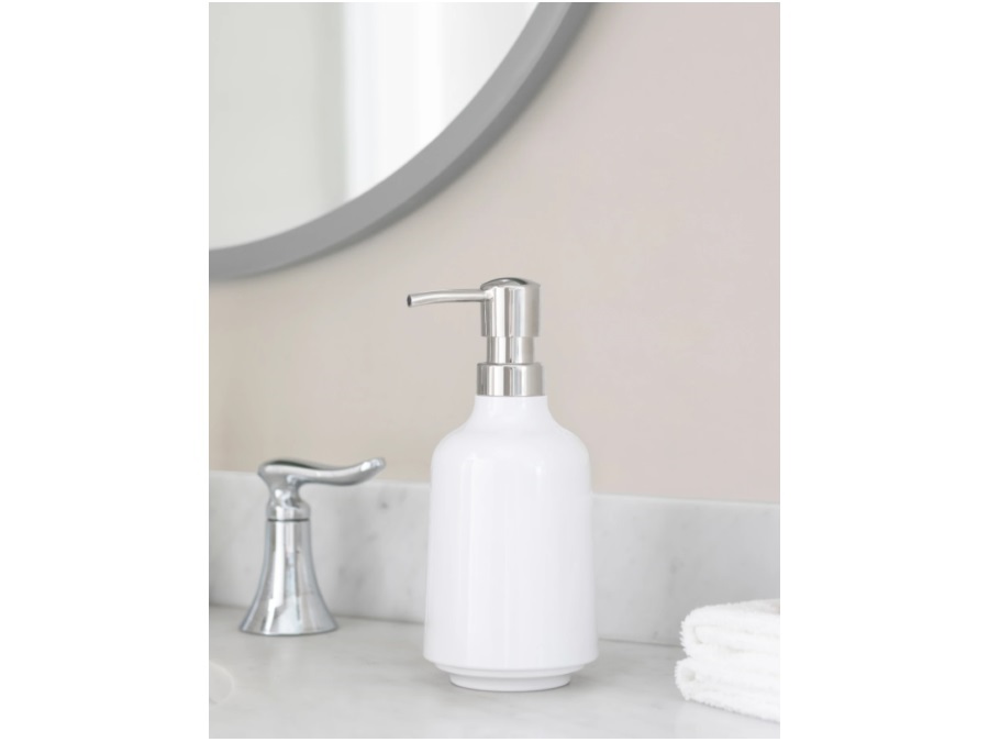 UMBRA Step, dispenser sapone bianco