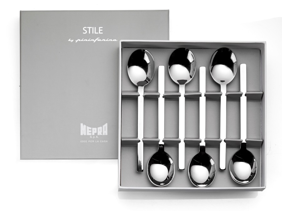 MEPRA S.P.A. STILE BY PININFARINA, SET CUCCHIAINI CAFFE' 6 PZ