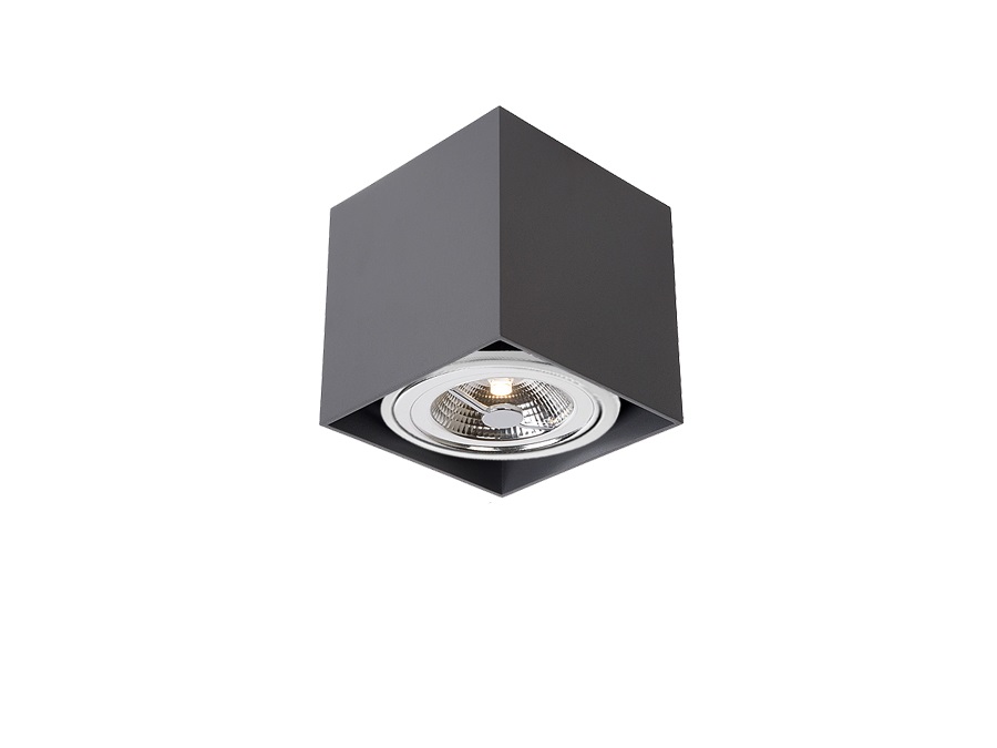 NOVA LINE Struttura ad incasso - 1 faro - orientabile - 13,5x13,5x13,5 cm - nero