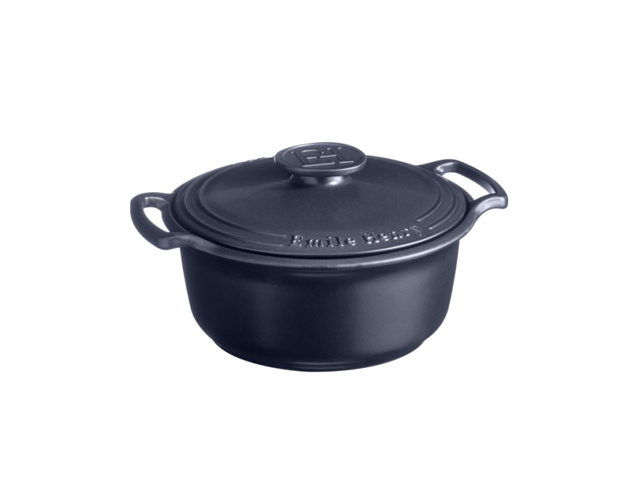 EMILE HENRY-EMILE & CO Sublime, cocotte tonda 5,5 lt - indaco