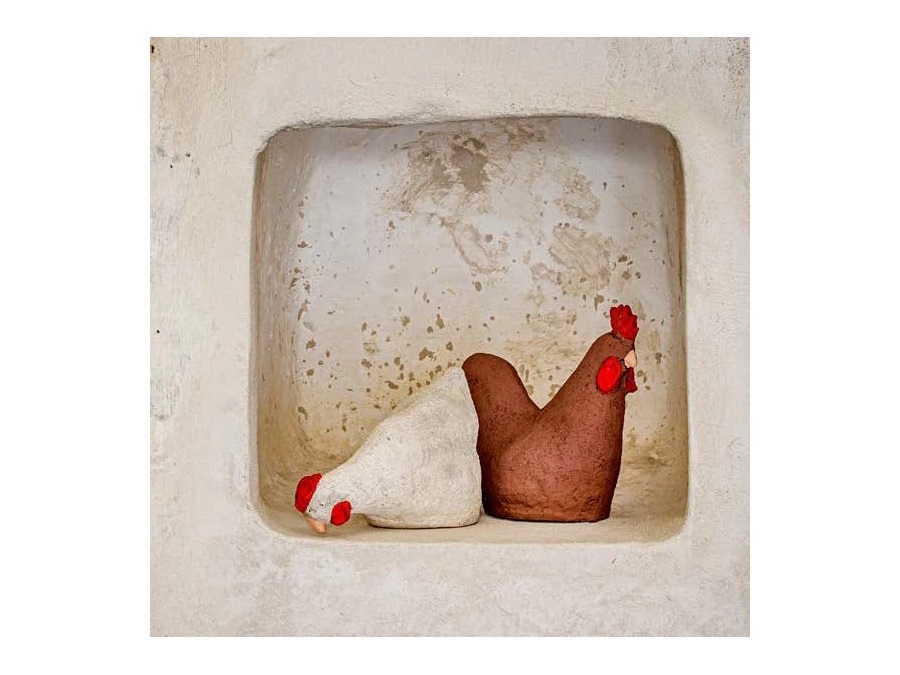 RITUALI DOMESTICI Sullaia, gallo bruno, 35 cm