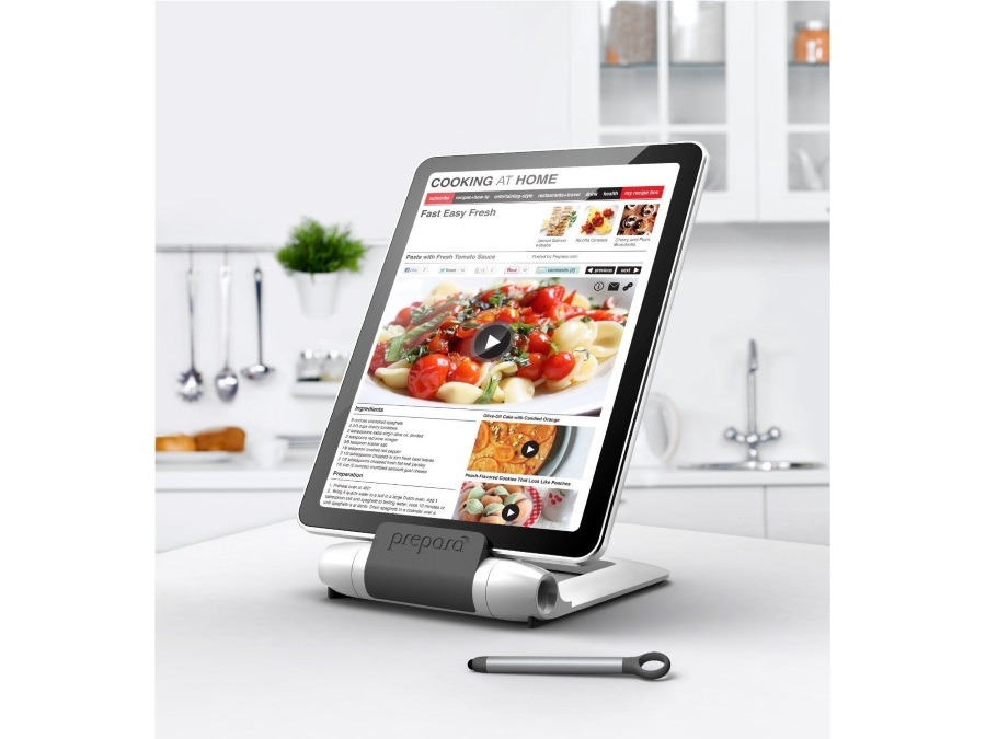 TRADING GROUP Supporto per tablet da cucina, con pennino