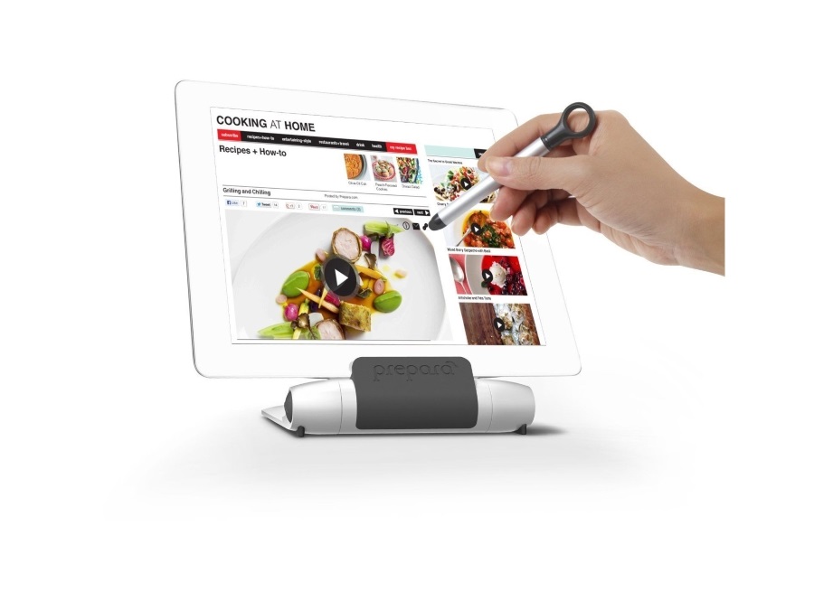 TRADING GROUP Supporto per tablet da cucina, con pennino