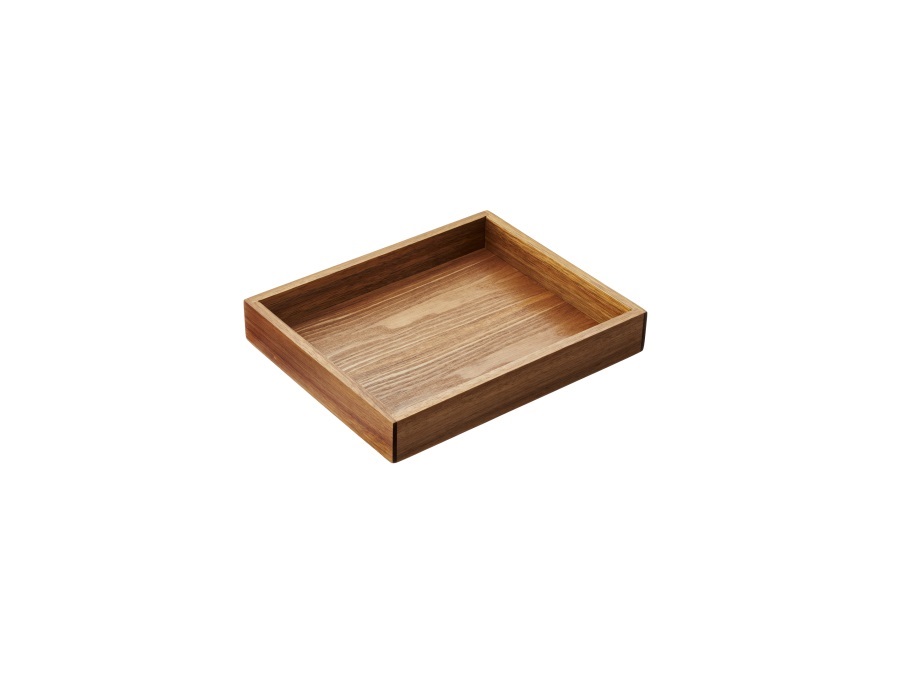 LEONE Supporto per vassoio acacia - 53x32,5x5h cm