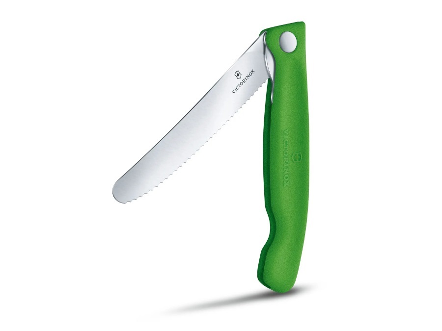 VICTORINOX Swiss Classic, coltello per verdure pieghevole verde