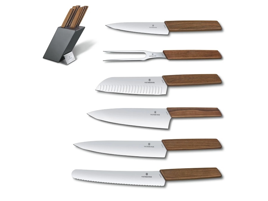 VICTORINOX Swiss modern, ceppo coltelli 6 pezzi