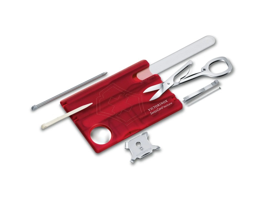 VICTORINOX Swisscard, nailcare rossa