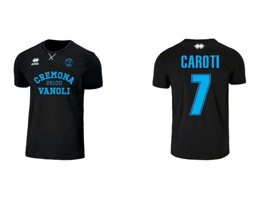 VANOLI BASKET T-SHIRT NERA PROFESSIONAL 2023 - CAROTI # 07