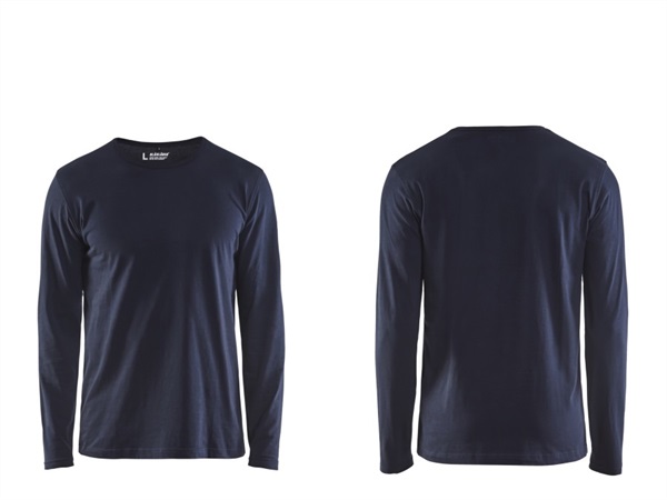 Blaklader italia srl t shirt uomo manica lunga 3500 1042 blaklader in cotone 100 blu marino scuro acquista su ferramenta vanoli