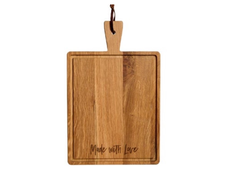 SIMPLE DAY LIVING & LIFESTYLE Tagliere made with love, 43x30x1,9 cm