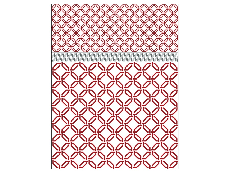 MAISON SUCREE Tango plaid 130x170 cm, rosso