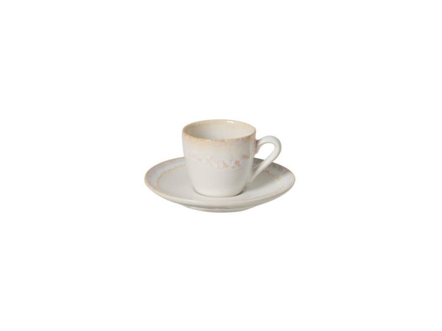 CASAFINA Taormina white, tazza moka con piattino 0,1 Lt