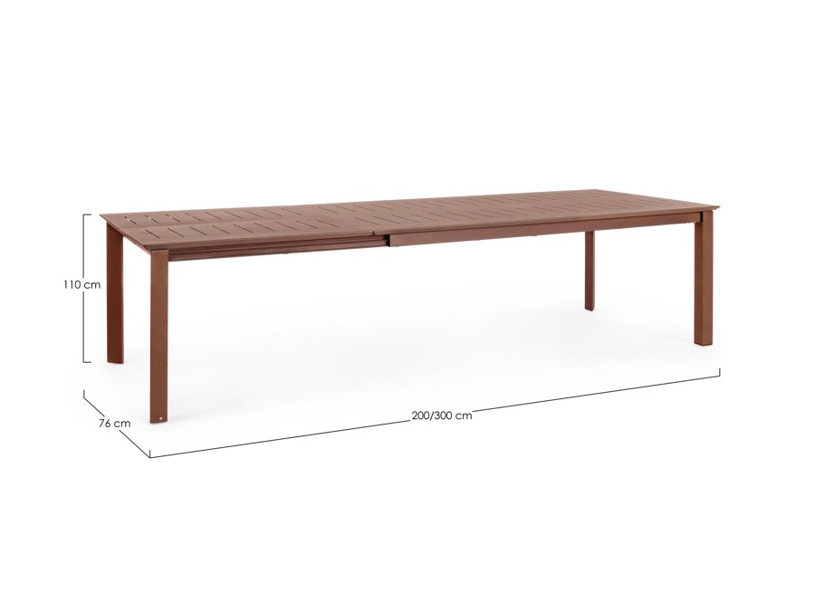 BIZZOTTO Tavolo allungabile konnor 200-300x110 barn