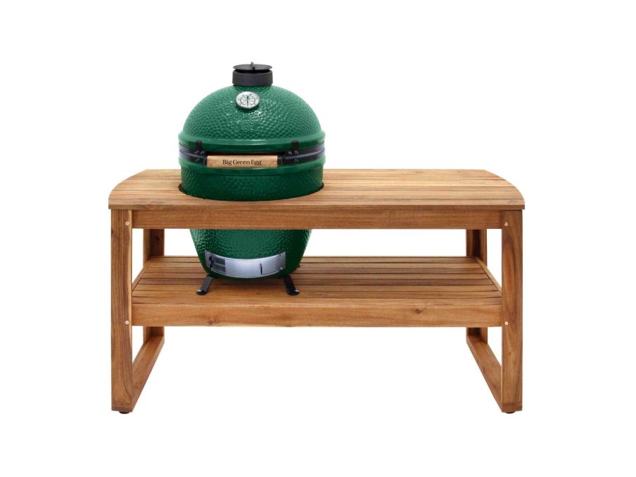 BIG GREEN EGG Tavolo in acacia per barbecue XL