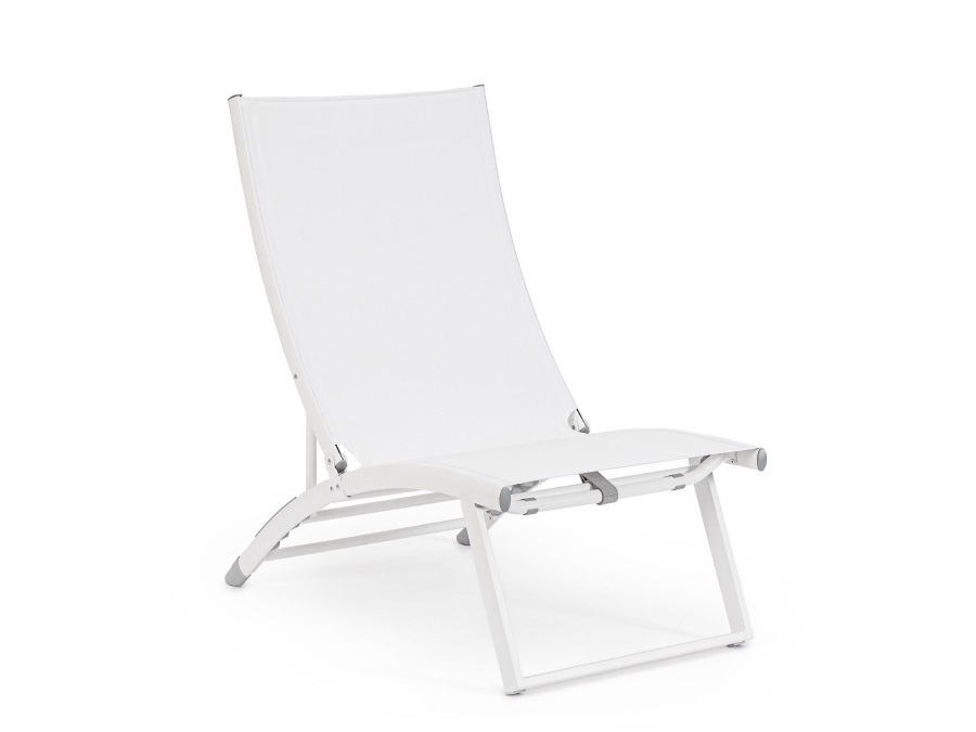 BIZZOTTO Taylor, poltrona lounge reclinabile bianco