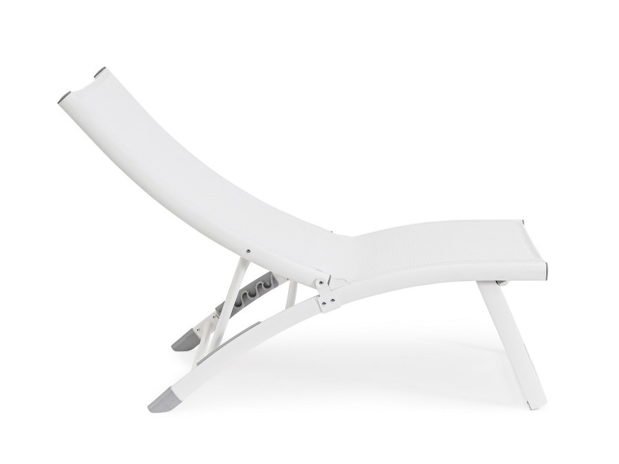 BIZZOTTO Taylor, poltrona lounge reclinabile bianco
