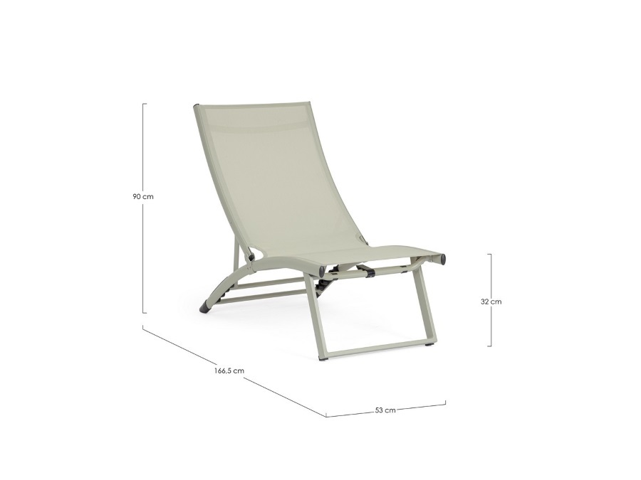 BIZZOTTO Taylor, poltrona lounge reclinabile breeze
