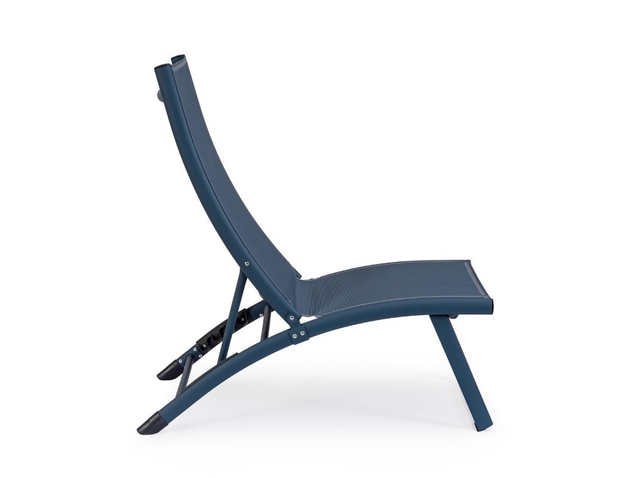 BIZZOTTO Taylor, poltrona lounge reclinabile navy