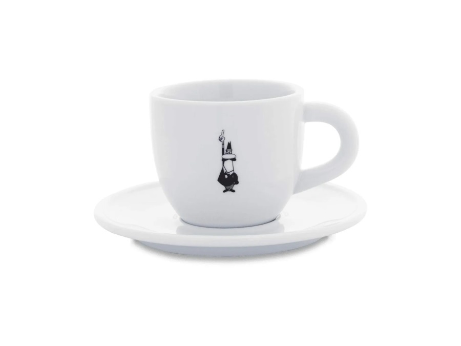 BIALETTI INDUSTRIE Tazza cappuccio istituzionale con piattino bianca