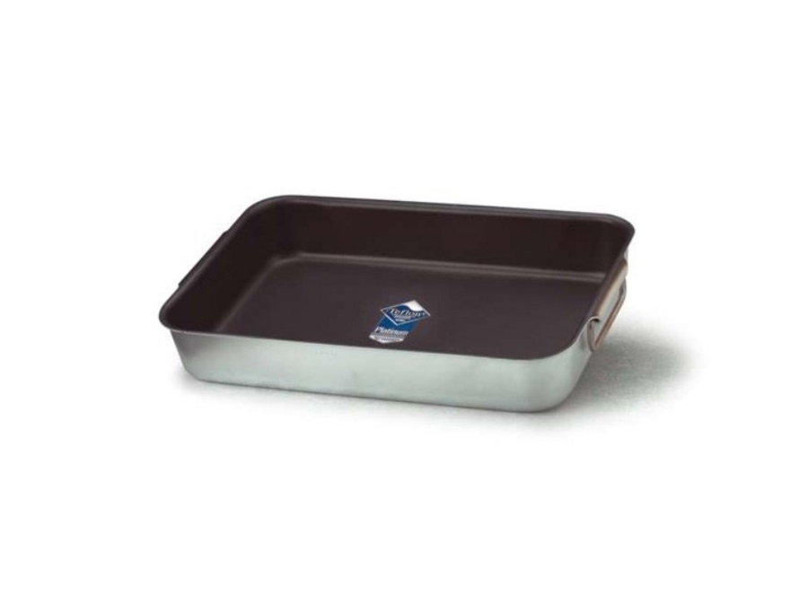 PENTOLE AGNELLI Tegame rettangolare con manici, alluminio teflon - MISURA 60 x 40 cm