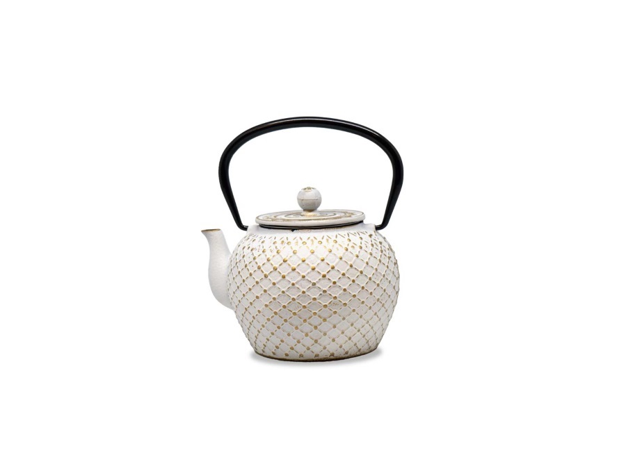 WD LIFESTYLE Teiera in ghisa bianco 1,2 Lt